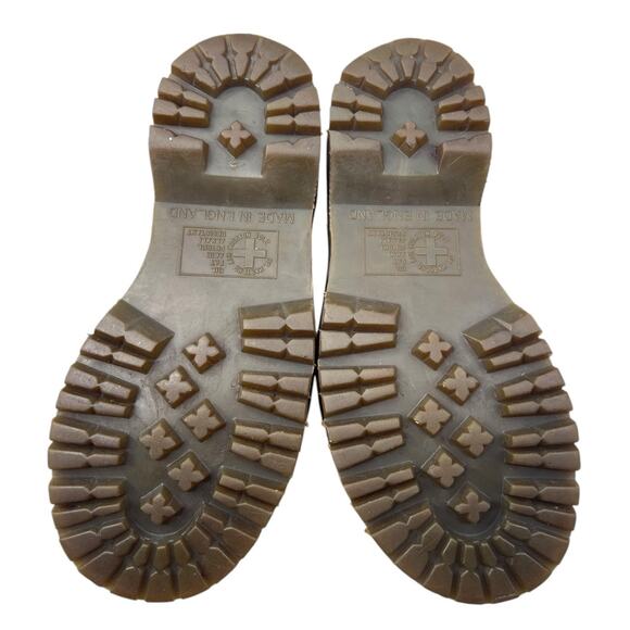 Vintage 90’s Dr. Martens DM’s Brown Made In England Combat Boots Size 4 US 6 - Picture 9 of 11